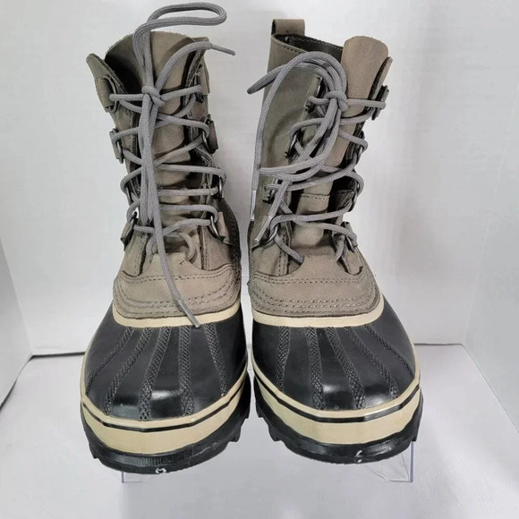 Sorel Caribou Womens 6 Gray Winter Snow Boots Waterproof Insulated Warm Gorpcore - Picture 4 of 12